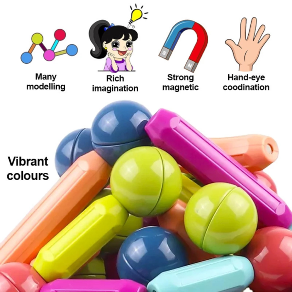 MAGNETIC BAR BLOCKS 25PCS - Image 6