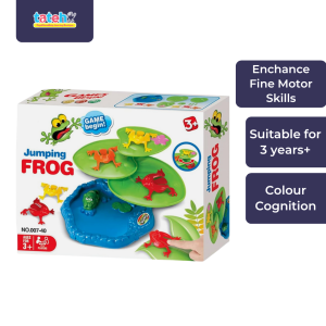 Done (81) JUMPING LEAPING FROG with LILY PAD FAMILY FUN GAME - 3Y+