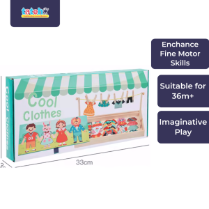 Done (92) (1) CLOTHES DRESS-UP PUZZLE with DRYING RACK (3Y+)