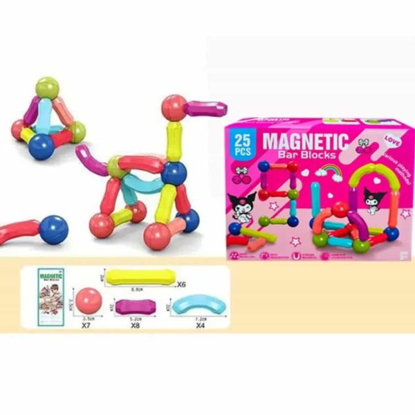 MAGNETIC BAR BLOCKS 25PCS - Image 8