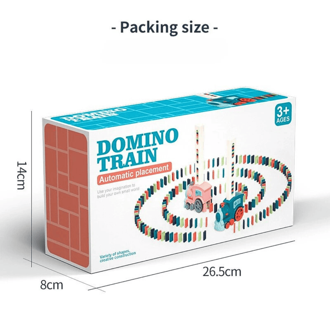 Domino Train Fun Automatic Drop Electric Train Educational Toy - Image 2
