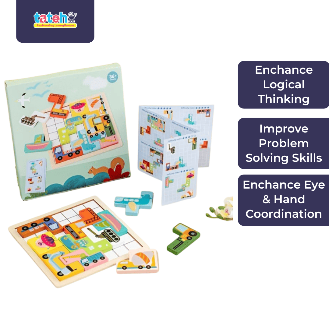 Brain-Boosting 3D Montessori Puzzle – Fun Learning Toy for Kids