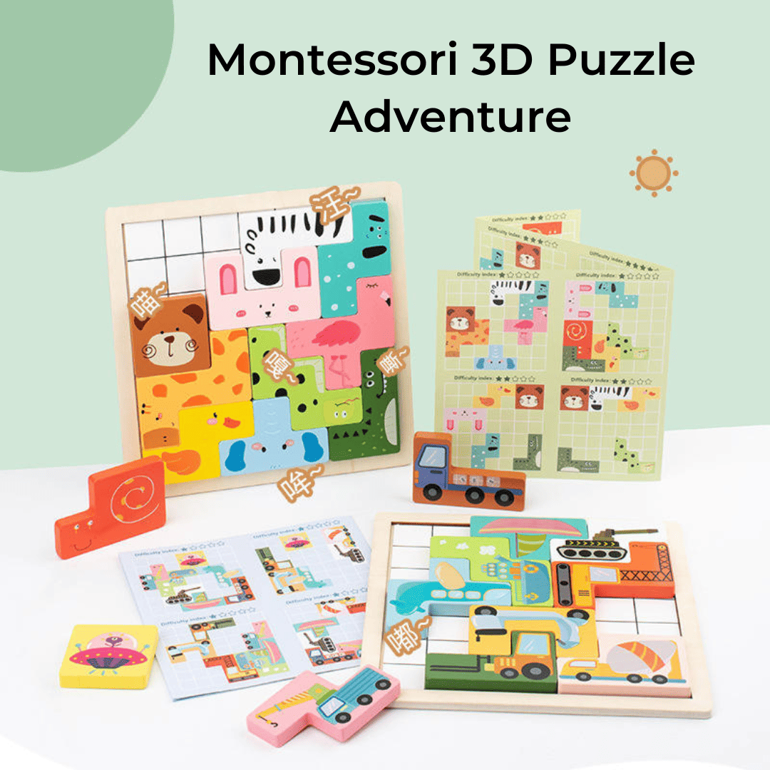 Brain-Boosting 3D Montessori Puzzle – Fun Learning Toy for Kids - Image 3