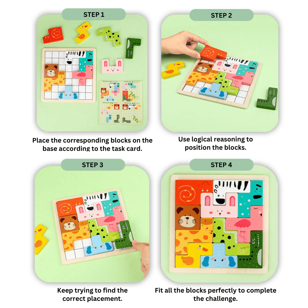 Brain-Boosting 3D Montessori Puzzle – Fun Learning Toy for Kids - Image 4