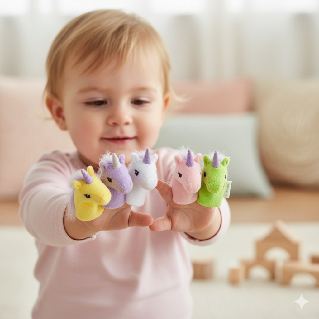 Unicorn Finger Puppet Toy | Mainan Edukasi Role Play - Image 3